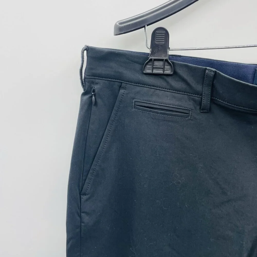 J Crew Mens Size 38W x 32L 770 Straight Fit Slim Tech Pants in‎ Black AW006 $98
